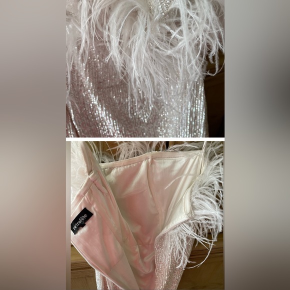 Retrofete Dolly Dress in Moonglow White - Picture 6 of 6